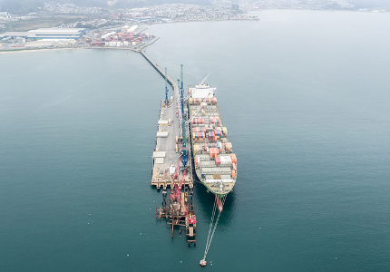 Puertos del Biobío movilizaron 106.853 TEUs en octubre